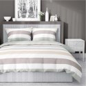 Pościel satynowa 160x200 biała kremowa szara pasy 5053A Home Satin 27 Pościel satynowa 160x200 biała kremowa szara pasy 5053A Home Satin 27
