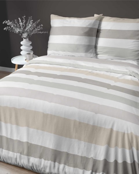 Pościel satynowa 220x200 biała kremowa szara pasy 5053A Home Satin 27 Pościel satynowa 220x200 biała kremowa szara pasy 5053A Home Satin 27