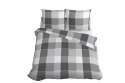 Pościel satynowa 220x200 biała szara krata 5055B Home Satin 27 Pościel satynowa 220x200 biała szara krata 5055B Home Satin 27