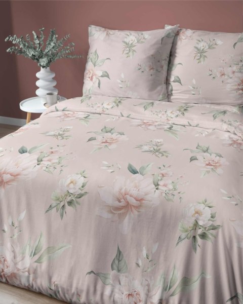 Pościel satynowa 220x200 różowa biała kwiaty 5056A Home Satin 27 Pościel satynowa 220x200 różowa biała kwiaty 5056A Home Satin 27
