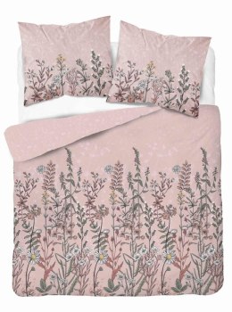 Pościel satynowa 220x200 różowa zielona kwiaty 5060B Home Satin 27