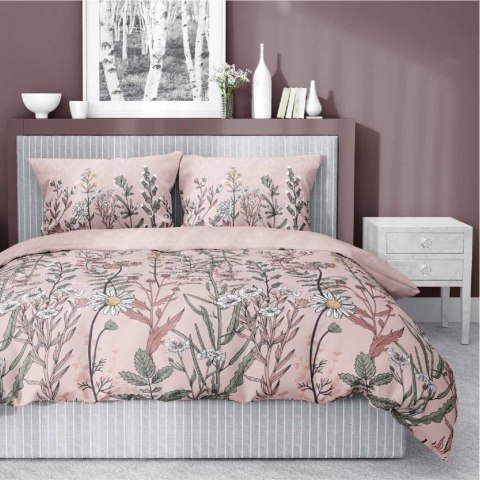 Pościel satynowa 220x200 różowa zielona kwiaty 5060B Home Satin 27 Pościel satynowa 220x200 różowa zielona kwiaty 5060B Home Satin 27