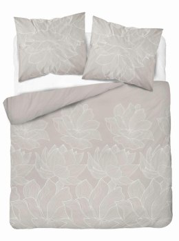 Pościel satynowa 220x200 szara biała kwiaty 5059A Home Satin 27