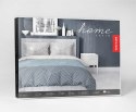 Pościel satynowa 220x200 szara niebieska beżowa ornamenty 5058B Home Satin 27 Pościel satynowa 220x200 szara niebieska beżowa ornamenty 5058B Home Satin 27