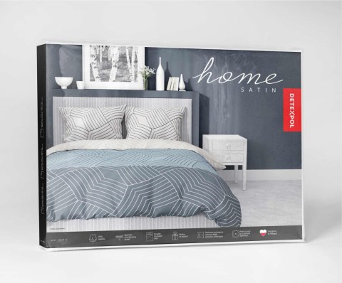 Pościel satynowa 220x200 szara niebieska beżowa ornamenty 5058B Home Satin 27 Pościel satynowa 220x200 szara niebieska beżowa ornamenty 5058B Home Satin 27
