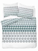 Pościel z mikrofibry 160x200 biała zielona szara groszki 5160 A 30 Light Pościel z mikrofibry 160x200 biała zielona szara groszki 5160 A 30 Light