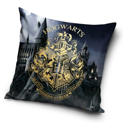 Poszewka dekoracyjna 40x40 Harry Potter czarna złota welwetowa 12 Carbotex Poszewka dekoracyjna 40x40 Harry Potter czarna złota welwetowa 12 Carbotex