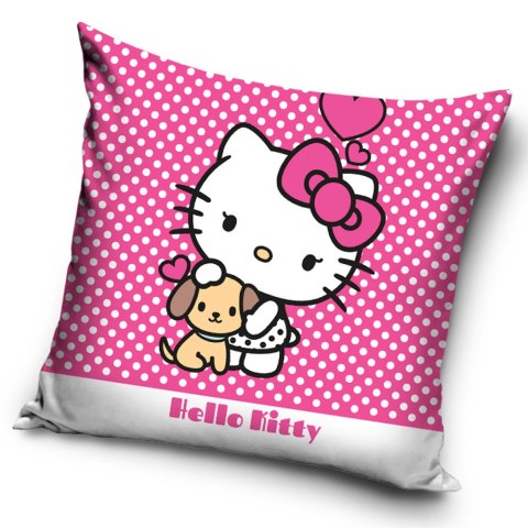 Poszewka dekoracyjna 40x40 Hello Kitty różowa welwetowa 12 Carbotex Poszewka dekoracyjna 40x40 Hello Kitty różowa welwetowa 12 Carbotex