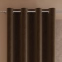VELVI Zasłona gotowa na przelotkach, szerokość 140 x wysokość 230cm, kolor 002 brązowy VELVI0/ZGP/002/140230/1 VELVI Zasłona gotowa na przelotkach, szerokość 140 x wysokość 230cm, kolor 002 brązowy VELVI0/ZGP/002/140230/1
