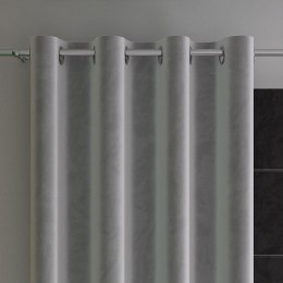 VELVI Zasłona gotowa na przelotkach, szerokość 140 x wysokość 240cm, kolor 005 jasny szary VELVI0/ZGP/005/140240/1