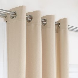 JODEŁKA Zasłona gotowa na przelotkach, szerokość 140cm x wysokość 250cm, kolor 003 jasny beżowy 724330/ZGP/003/140250/1