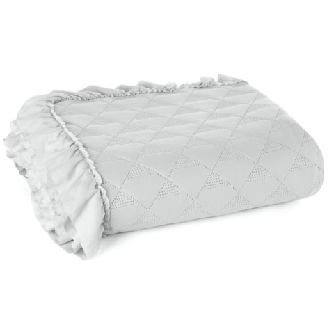 Narzuta Vanesa 170x210 srebrna z falbanką Eurofirany Narzuta Vanesa 170x210 srebrna z falbanką Eurofirany