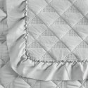 Narzuta Vanesa 170x210 srebrna z falbanką Eurofirany Narzuta Vanesa 170x210 srebrna z falbanką Eurofirany