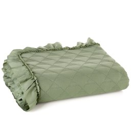 Narzuta Vanesa 170x210 zielona jasna z falbanką Eurofirany
