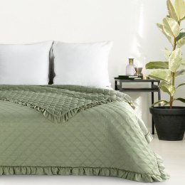 Narzuta Vanesa 170x210 zielona jasna z falbanką Eurofirany