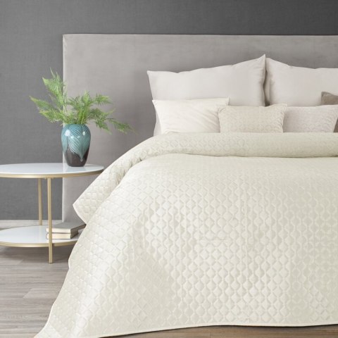 Narzuta dekoracyjna 70x160 Dimon na fotel biała geometryczna welurowa Eurofirany Narzuta dekoracyjna 70x160 Dimon na fotel biała geometryczna welurowa Eurofirany
