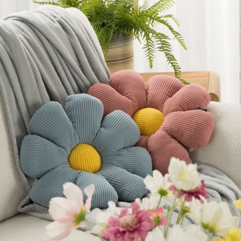 Poduszka dekoracyjna 37x37 Flower 40 niebieska Eurofirany Poduszka dekoracyjna 37x37 Flower 40 niebieska Eurofirany