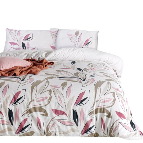 Pościel bawełniana 200x220 Dalia biała różowa beżowa Cottonlove Exclusive Pościel bawełniana 200x220 Dalia biała różowa beżowa Cottonlove Exclusive