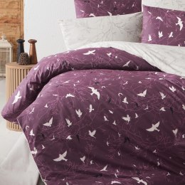 Pościel bawełniana 200x220 Freedom filetowa biała ptaki Cottonlove Exclusive