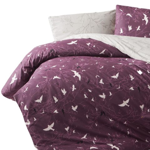 Pościel bawełniana 200x220 Freedom filetowa biała ptaki Cottonlove Exclusive Pościel bawełniana 200x220 Freedom filetowa biała ptaki Cottonlove Exclusive