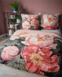 Pościel bawełniana 220x200 5130A różowa zielona kwiaty liście Holland Home 33 Pościel bawełniana 220x200 5130A różowa zielona kwiaty liście Holland Home 33