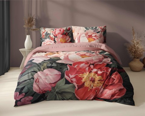 Pościel bawełniana 220x200 5130A różowa zielona kwiaty liście Holland Home 33 Pościel bawełniana 220x200 5130A różowa zielona kwiaty liście Holland Home 33
