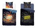 Pościel świecąca w ciemności 140x200 4905 A Crazy universe granatowa niebieska ciemna wielokolorowa planety Fluo 78 Pościel świecąca w ciemności 140x200 4905 A Crazy universe granatowa niebieska ciemna wielokolorowa planety Fluo 78
