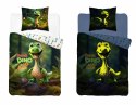 Pościel świecąca w ciemności 140x200 4908 A Dino zielona biała wielokolorowa Fluo 78 Pościel świecąca w ciemności 140x200 4908 A Dino zielona biała wielokolorowa Fluo 78