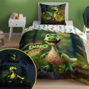 Pościel świecąca w ciemności 160x200 4908 A Dino zielona biała wielokolorowa Fluo 78 Pościel świecąca w ciemności 160x200 4908 A Dino zielona biała wielokolorowa Fluo 78