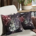 Poszewka dekoracyjna 45x45 Velvet 131 fioletowa ciemna ze wzorem kwiatowym welurowa Eurofirany Poszewka dekoracyjna 45x45 Velvet 131 fioletowa ciemna ze wzorem kwiatowym welurowa Eurofirany