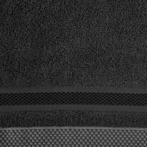 Ręcznik Abbie 70x140 czarny frotte bawełniany 500 g/m2 Eurofirany Ręcznik Abbie 70x140 czarny frotte bawełniany 500 g/m2 Eurofirany