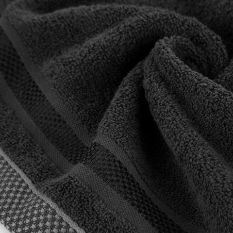 Ręcznik Abbie 70x140 czarny frotte bawełniany 500 g/m2 Eurofirany Ręcznik Abbie 70x140 czarny frotte bawełniany 500 g/m2 Eurofirany