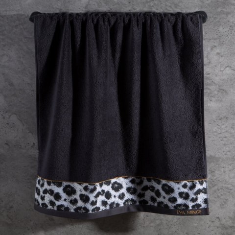 Ręcznik Eva 22 30x50 czarny frotte bawełniany 500 g/m2 Eva Minge Eurofirany Ręcznik Eva 22 30x50 czarny frotte bawełniany 500 g/m2 Eva Minge Eurofirany