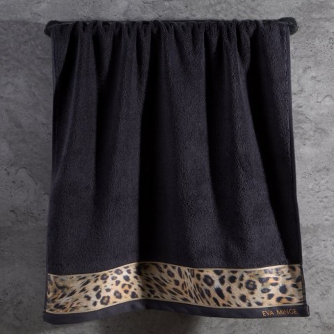 Ręcznik Eva 23 70x140 czarny frotte bawełniany 500 g/m2 Eva Minge Eurofirany Ręcznik Eva 23 70x140 czarny frotte bawełniany 500 g/m2 Eva Minge Eurofirany