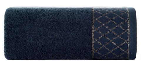 Ręcznik Layla 30x50 cm granatowy frotte bawełniany 500 g/m2 Eurofirany Ręcznik Layla 30x50 cm granatowy frotte bawełniany 500 g/m2 Eurofirany