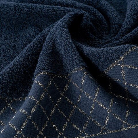 Ręcznik Layla 30x50 cm granatowy frotte bawełniany 500 g/m2 Eurofirany Ręcznik Layla 30x50 cm granatowy frotte bawełniany 500 g/m2 Eurofirany