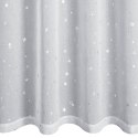 Firana 140x250 Star świąteczna biała srebrna gwiazdki z błyszczącym nadrukiem gotowa na przelotkach Eurofirany Firana 140x250 Star świąteczna biała srebrna gwiazdki z błyszczącym nadrukiem gotowa na przelotkach Eurofirany