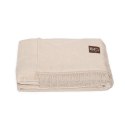 Koc bawełniany akrylowy 150x200 0293/10 taupe beżowy narzuta pled Koc bawełniany akrylowy 150x200 0293/10 taupe beżowy narzuta pled