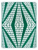Koc bawełniany akrylowy 150x200 2138/2 Geometryczna lilia zielony narzuta pled wykończony szydełkiem SG Koc bawełniany akrylowy 150x200 2138/2 Geometryczna lilia zielony narzuta pled wykończony szydełkiem SG