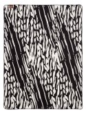 Koc bawełniany akrylowy 150x200 2141/2 Zebra biały czarny narzuta pled wykończony szydełkiem Koc bawełniany akrylowy 150x200 2141/2 Zebra biały czarny narzuta pled wykończony szydełkiem