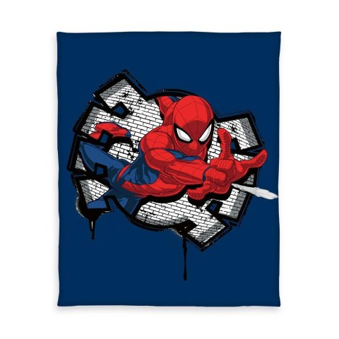 Koc dziecięcy 130x170 Spiderman granatowy polarowy H24 Koc dziecięcy 130x170 Spiderman granatowy polarowy H24