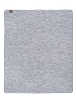 Narzuta pled 165x200 2145-1P Ciepły beton szary koc wykończony szydełkiem RAW