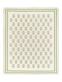 Narzuta pled 165x200 2152-1P Klaser zielony koc wykończony szydełkiem RAW Narzuta pled 165x200 2152-1P Klaser zielony koc wykończony szydełkiem RAW