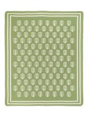 Narzuta pled 165x200 2152-1P Klaser zielony koc wykończony szydełkiem RAW Narzuta pled 165x200 2152-1P Klaser zielony koc wykończony szydełkiem RAW