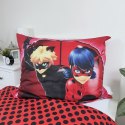 Pościel bawełniana 140x200 Biedronka i Czarny Kot Ladybug Miraculous czerwona w czarne kropki JF24 Pościel bawełniana 140x200 Biedronka i Czarny Kot Ladybug Miraculous czerwona w czarne kropki JF24