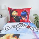 Pościel bawełniana 140x200 Biedronka i Czarny Kot Ladybug Miraculous czerwona w czarne kropki JF24 Pościel bawełniana 140x200 Biedronka i Czarny Kot Ladybug Miraculous czerwona w czarne kropki JF24