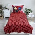 Pościel bawełniana 140x200 Biedronka i Czarny Kot Ladybug Miraculous czerwona w czarne kropki JF24 Pościel bawełniana 140x200 Biedronka i Czarny Kot Ladybug Miraculous czerwona w czarne kropki JF24
