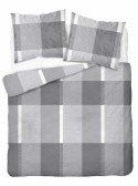 Pościel bawełniana 220x200 szara kratka 5257 A Bawełna 2024 Pościel bawełniana 220x200 szara kratka 5257 A Bawełna 2024