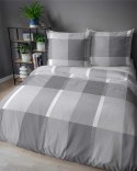 Pościel bawełniana 220x200 szara kratka 5257 A Bawełna 2024 Pościel bawełniana 220x200 szara kratka 5257 A Bawełna 2024