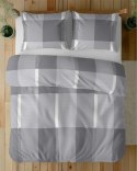 Pościel bawełniana 220x200 szara kratka 5257 A Bawełna 2024 Pościel bawełniana 220x200 szara kratka 5257 A Bawełna 2024